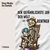 Camiseta para hombre, blanca, talla L. Diseño: "El trabajo Vista previa de la imagen del producto 4