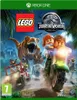 Cover art for the Lego Jurassic World video game for Xbox One, featuring Lego characters, dinosaurs, and vehicles in a jungle setting. Náhled obrázku produktu