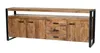 Sideboard Nairobi 45 x 80 x 211 cm Mangoholz Stahl Schwarz Produktbild-Vorschau 8