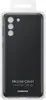 A black Samsung silicone phone case in its packaging. Produktbild-Vorschau