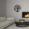 Wallity, accessoire mural décoratif en métal, noir, 60 x 60 Voir les images du produit 3