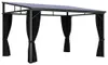 vidaXL Pavillon mit Vorhängen 405x294x244 cm Anthrazit Produktbild-Vorschau 1