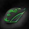 A gaming mouse with green LED lighting against a dark, textured background. Náhľad obrázku produktu