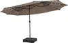 Ombrellone doppio COSTWAY 450x260 cm con base, manovella e Anteprima dell’immagine prodotto 1