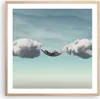 Gerahmtes Poster - Rahmen in heller Eiche - Wolken Produktbild-Vorschau 1
