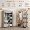 Stoffschrank 1 Kleiderstange 6 Regale Vlies-Bezug Produktbild-Vorschau 4