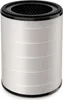 A cylindrical air filter with a white pleated filter material and black top and bottom. Anteprima dell’immagine prodotto