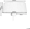 BELIANI Halogenlampe Terrassenheizung Schwarz Stahl Produktbild-Vorschau 5