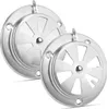 2er Set  Hochwertiges Edelstahl Lüftungsgitter, 94mm Produktbild-Vorschau 1
