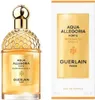 A bottle of Guerlain Aqua Allegoria Forte Mandarine Basilic Eau de Parfum and its packaging are displayed against a white background. Voir les images du produit