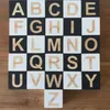 Cubo di legno per lettere, 5 x 5 cm, nero, lettera L Anteprima dell’immagine prodotto 5
