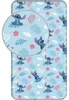 Disney Lilo e Stitch Lenzuolo azzurro 90x200cm 100% cotone Anteprima dell’immagine prodotto 1