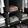 Schwarzer Stoffschrank mit 8 Regalen und 2 Kleiderstangen, Produktbild-Vorschau 8
