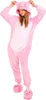 Pigiama Onesie Kigurumi Costume Travestimento Rosa Maiale Anteprima dell’immagine prodotto 2