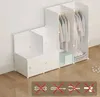 Großer modularer Kleiderschrank in Weiß mit 16 Regalen und Produktbild-Vorschau 3