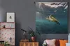 MuchoWow® Wandteppich Wandbehang Schildkröte im klaren Produktbild-Vorschau 5