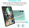 A tablet and stylus are shown, with text describing the stylus's versatility. Produktbild-Vorschau