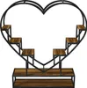 UnboxG Scaffale per piante a forma di cuore alto 138 cm con Anteprima dell’immagine prodotto 7