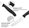 Frühstücksmesser Set 6 Stück Schwarz Wellenschliff Produktbild-Vorschau 3