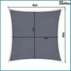 Tenda da sole Zolta impermeabile quadrata 4x4 m - Anteprima dell’immagine prodotto 18
