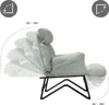 ML-Design Relaxsessel Grau/Grün Wohnzimmersessel Produktbild-Vorschau 6