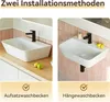 HOROW Keramik Waschbecken Aufsatzwaschbecken fürs Produktbild-Vorschau 8