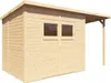 Gartenhaus Marksburg 3 mit Anbau natur Produktbild-Vorschau 1
