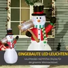Outsunny 180 cm Aufblasbarer Schneemann mit Schild Produktbild-Vorschau 5