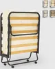 A folded bed with a mattress on a white background. Anteprima dell’immagine prodotto