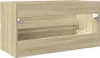 vidaXL Waschbeckenunterschrank Sonoma-Eiche 90x38,5x45cm Produktbild-Vorschau 6
