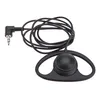 A black mono headphone with a 3.5mm jack and a coiled cable is shown against a white background. Produktbild-Vorschau