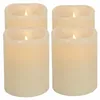 LED Kerze 4er Set creme mit Timer batteriebetrieben - 6,5 x Produktbild-Vorschau 1