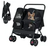 COSTWAY Hundewagen Doppel, Hundebuggy faltbar für 2 Produktbild-Vorschau 1