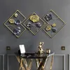 Wanddekoobjekt, 3er Wandskulptur Metall, Wanddekoration, Produktbild-Vorschau 6
