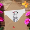 Mr. & Mrs. Panda Grußkarte Kundendienstmitarbeiterin Herz - Produktbild-Vorschau 3
