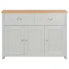 vidaXL Buffet gris 112x35x81 cm Voir les images du produit 2