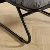 Outdoor Lounge Sessel mit Hocker, gepolstert, Stahlgestell, Produktbild-Vorschau 5