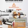 Close-up promotional collage of a meat grinder with feature callouts. Produktbild-Vorschau