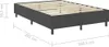 vidaXL Cadre de lit Gris Tissu 160×200 cm Voir les images du produit 7