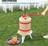 Torchio per frutta Wiltec 6L in legno di faggio con panno Anteprima dell’immagine prodotto 2