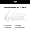 TOJ Living Nástěnná šatní skříň - 46CM - 12 háčků - Háčky Náhled obrázku produktu 3