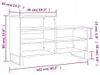 vidaXL Schuhregal Braun Eichen-Optik 102x36x60 cm Produktbild-Vorschau 8