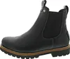 A side view of a black Chelsea boot. Voir les images du produit