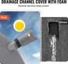 A comparison of a caravan cover's drainage channel with foam (ours) versus a standard one (others). Podgląd zdjęcia produktu