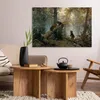 Italienischer Leinwand Leinwandbild - Morning in a Pine Produktbild-Vorschau 4