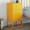 Nachttisch Senfgelb 36x39x78 cm Stahl Produktbild-Vorschau 2