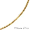 2-5mm-Schlangenkette-585-Gelbgold-42cm Produktbild-Vorschau