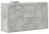 vidaXL Komoda Betonová šedá 120 x 36 x 69 cm Dřevěný Náhled obrázku produktu 2