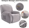 Topchances Velvet Recliner Chair Cover, Stretch Recliner Náhled obrázku produktu 4