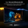 A gaming monitor displaying a futuristic battle scene with lightning effects. Produktbild-Vorschau
